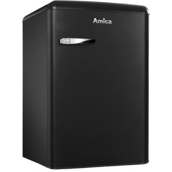   Amica KS15617MS Retro kishűtő belső fagyasztóval 88cm magas(matt fekete)