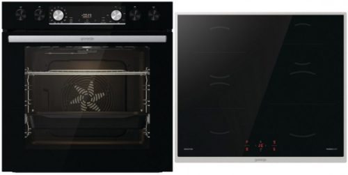 Gorenje Black-set 5 indkciós Super boost beépíthető sütőszett
