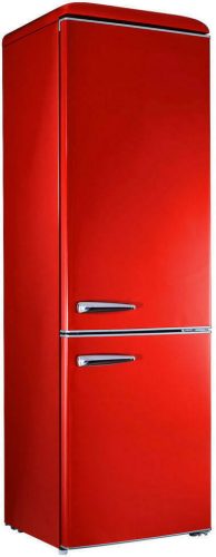 Best Matic COM-126800.6, piros 192 cm magas kombinált retró hűtőszekrény