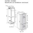 Electrolux IK305BNL, 178 cm magas beépíthető kombinált hűtőszekrény