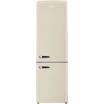 Amica FK2965.3GAA Retro  kombi hűtőszekrény (KGCR387100B Vajszínű 181cm magas)