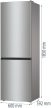 Gorenje NRK61CS2XL4 inox kombi hűtőszekrény(no-frost)