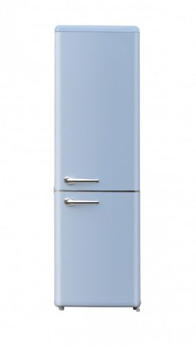 Wolkenstein WKG265RT LB, kék színű 188,5 cm magas kombinált retro hűtőszekrény