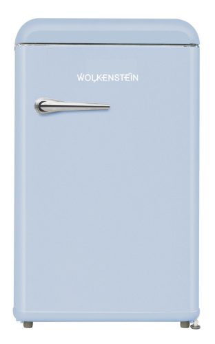 Wolkenstein WKS125RT LB, kék 89,5 cm magas retro hűtőszekrény (fagyasztóval)