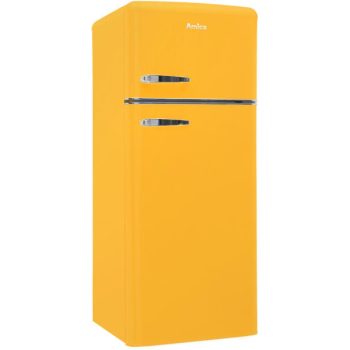   Amica KGC15633Y Retro kombi felülfagyasztós hűtőszekrény(Kanárisárga!)